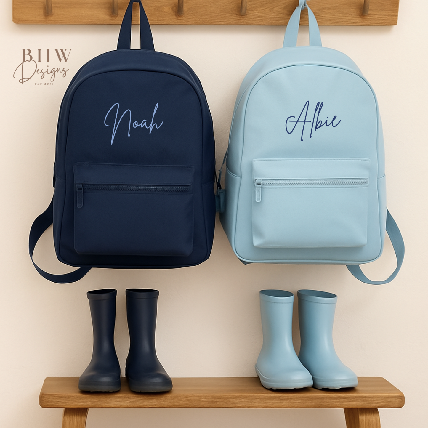 Personalised Kid's Mini Backpack - Navy