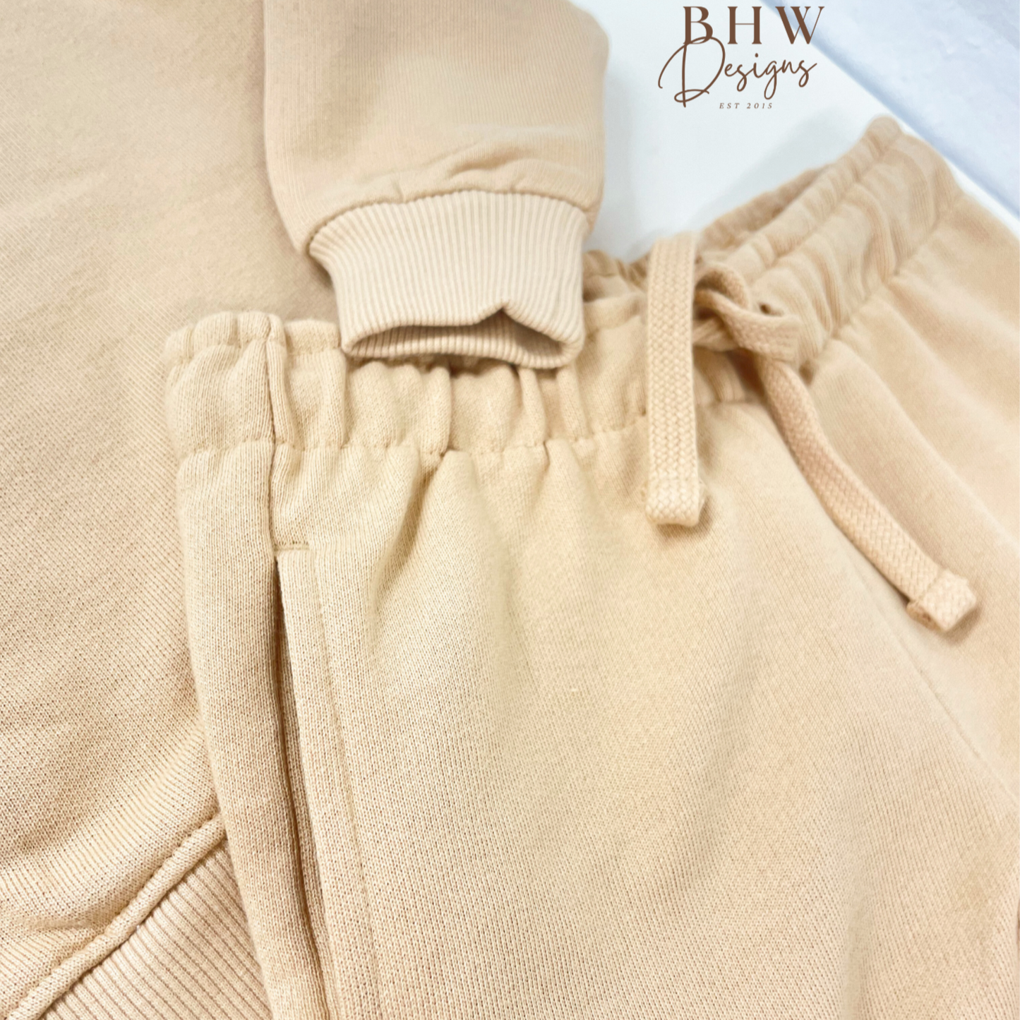 Personalised Sweatshirt and Short Jersey Set - Sand