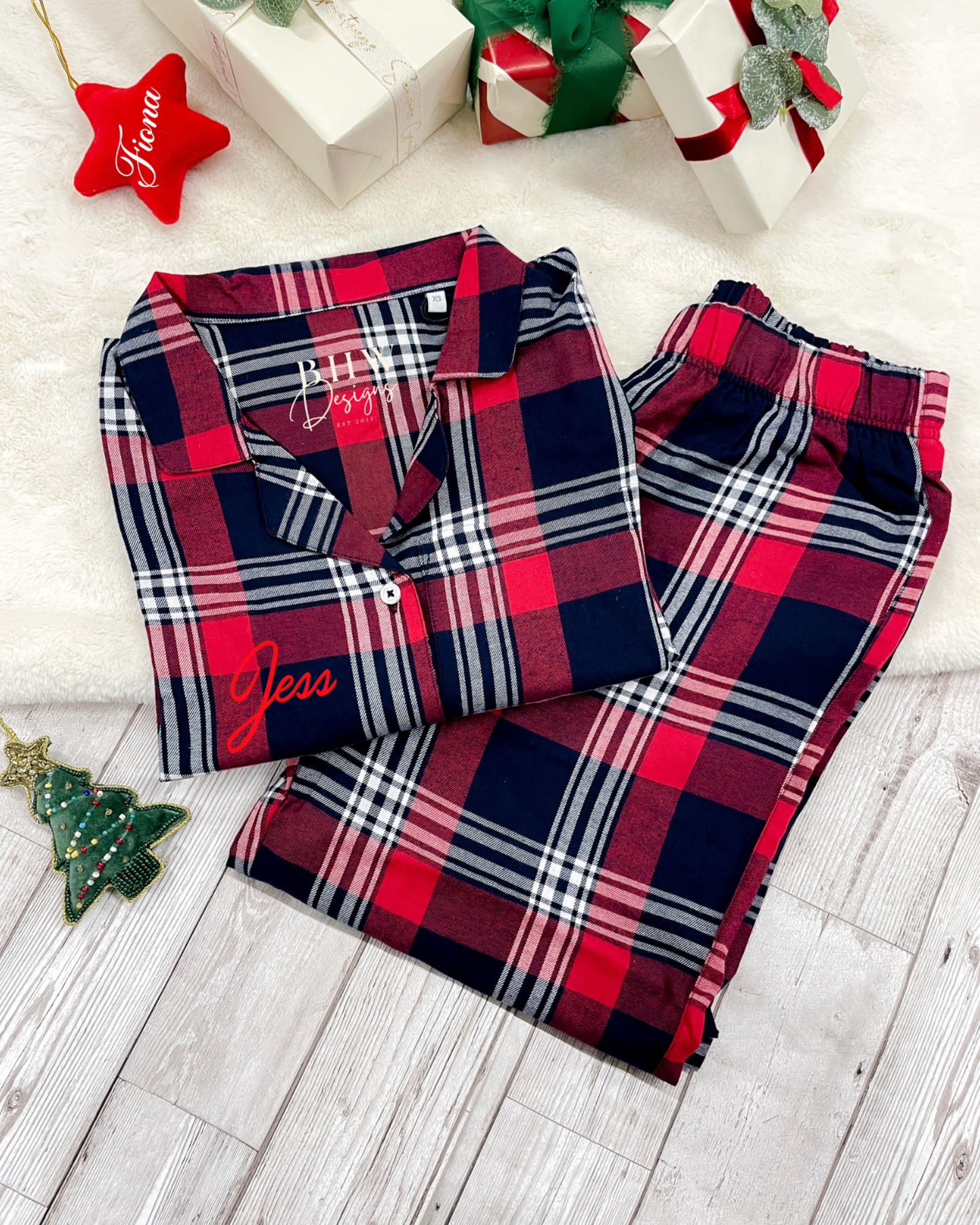 Women's Personalised Tartan Pyjamas