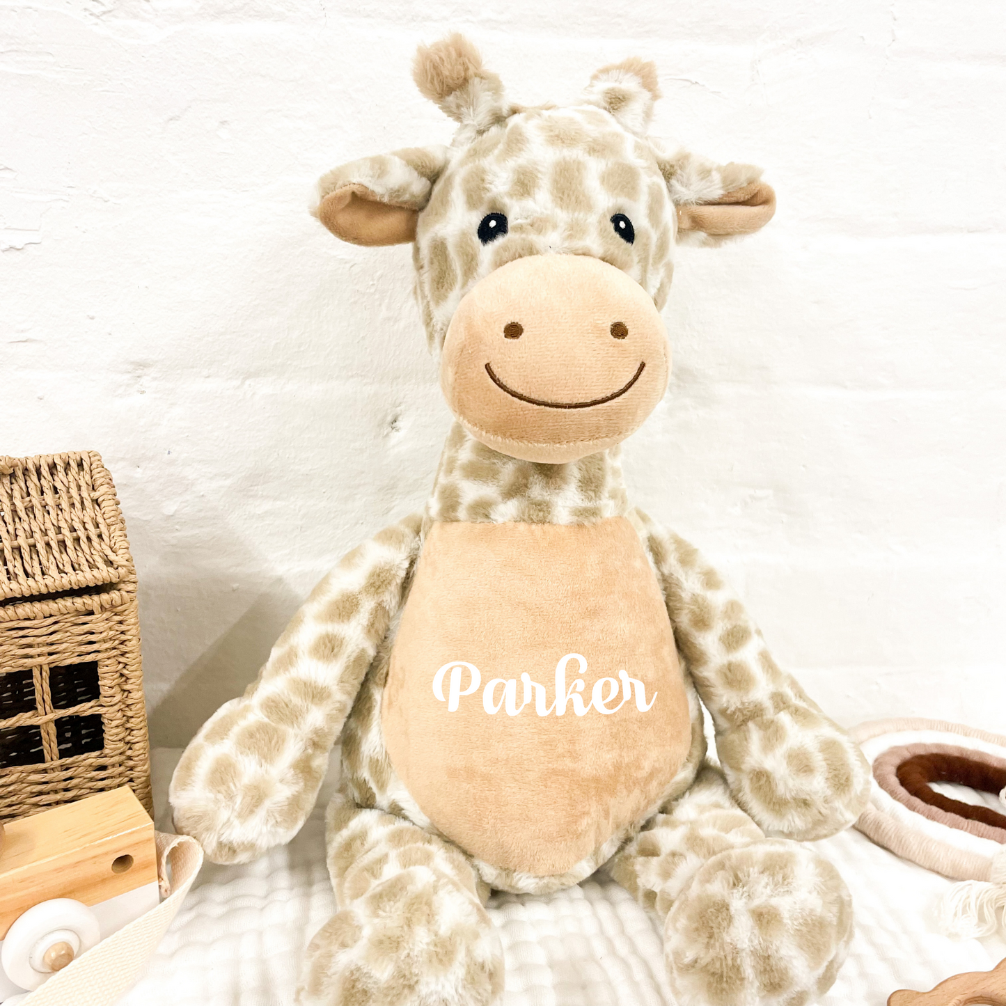 Personalised Giraffe Soft Toy
