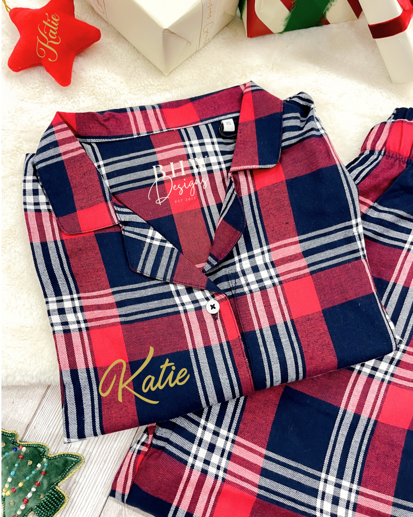 Women's Personalised Tartan Pyjamas
