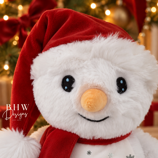 Personalised Snowman First Christmas Soft Toy