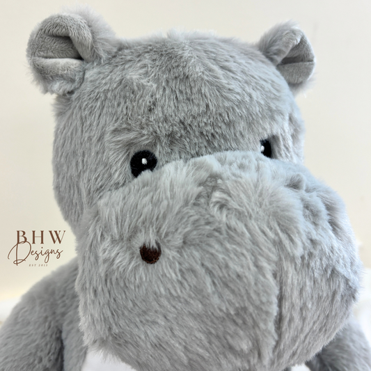 Personalised Hippo Soft Toy