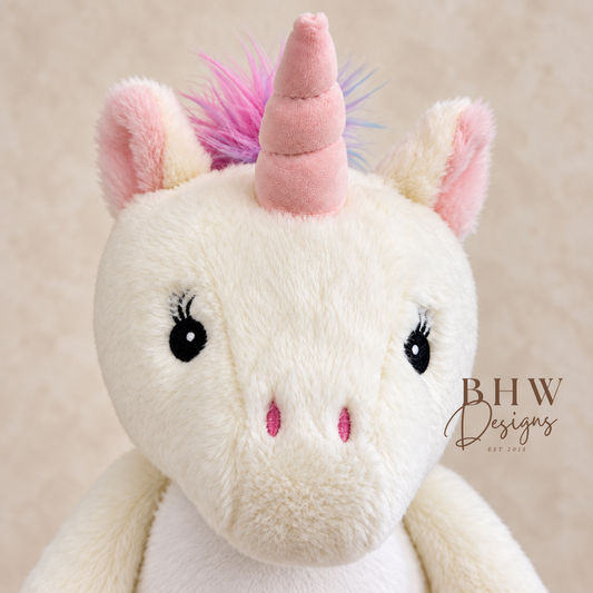 Personalised Unicorn Soft Toy