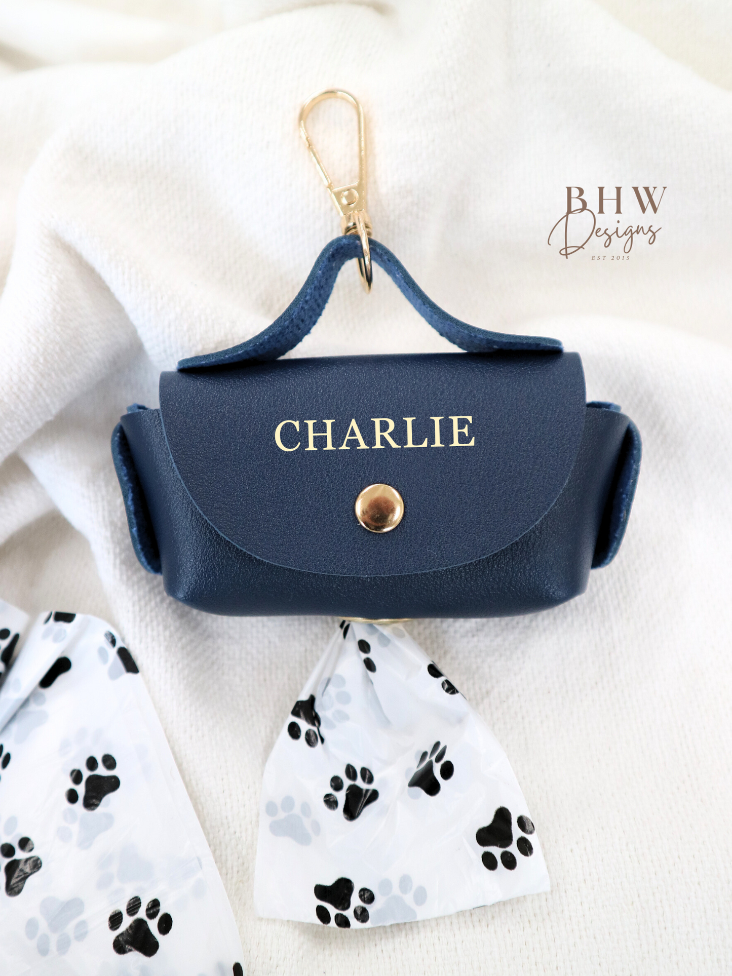 Personalised Dog Poop Bag Holder