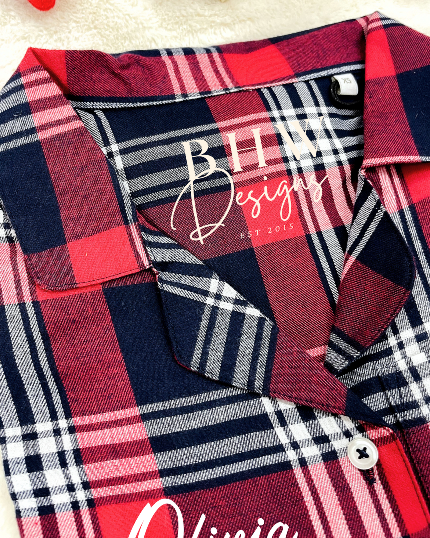 Women's Personalised Tartan Pyjamas