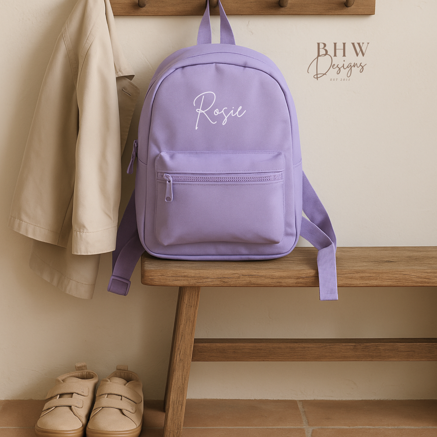 Personalised Kid's Mini Backpack - Lavender
