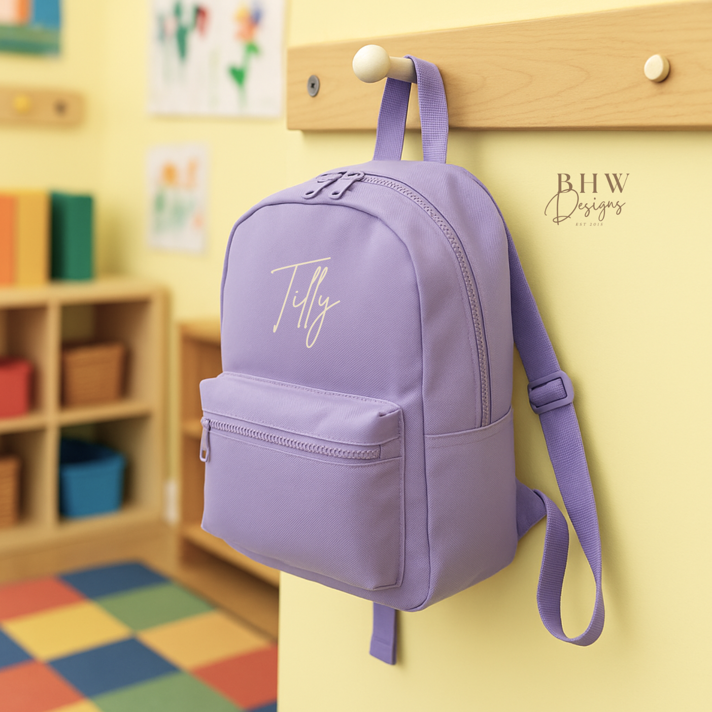 Personalised Kid's Mini Backpack - Lavender