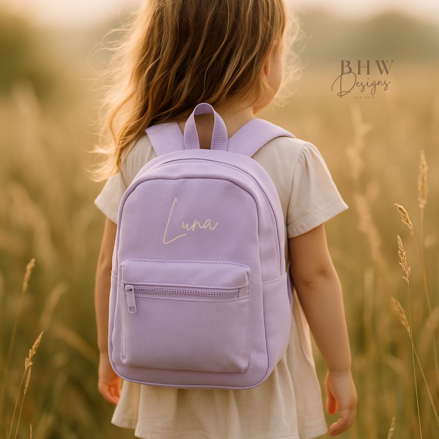 Personalised Kid's Mini Backpack - Lavender