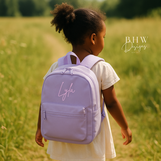 Personalised Kid's Mini Backpack - Lavender