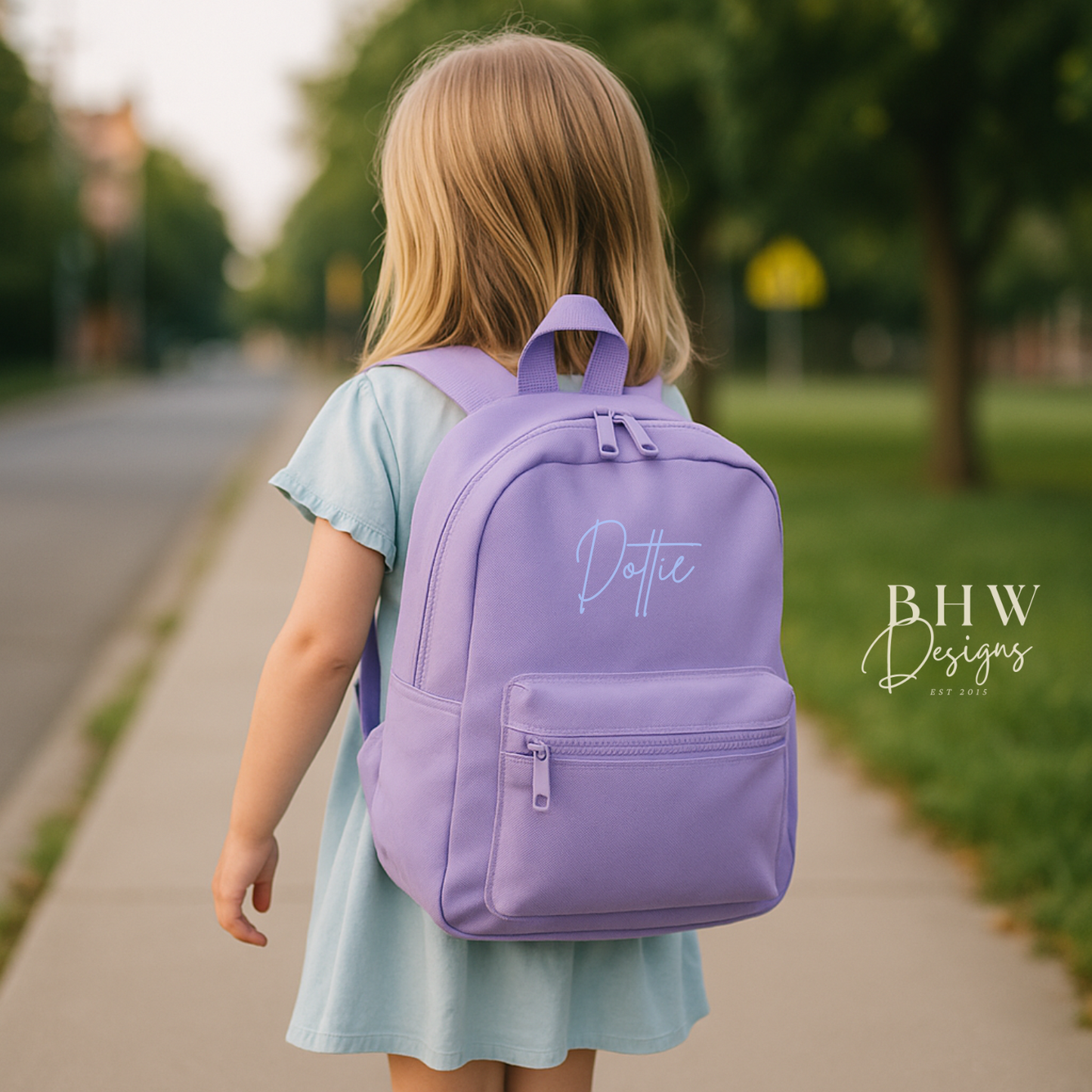 Personalised Kid's Mini Backpack - Lavender
