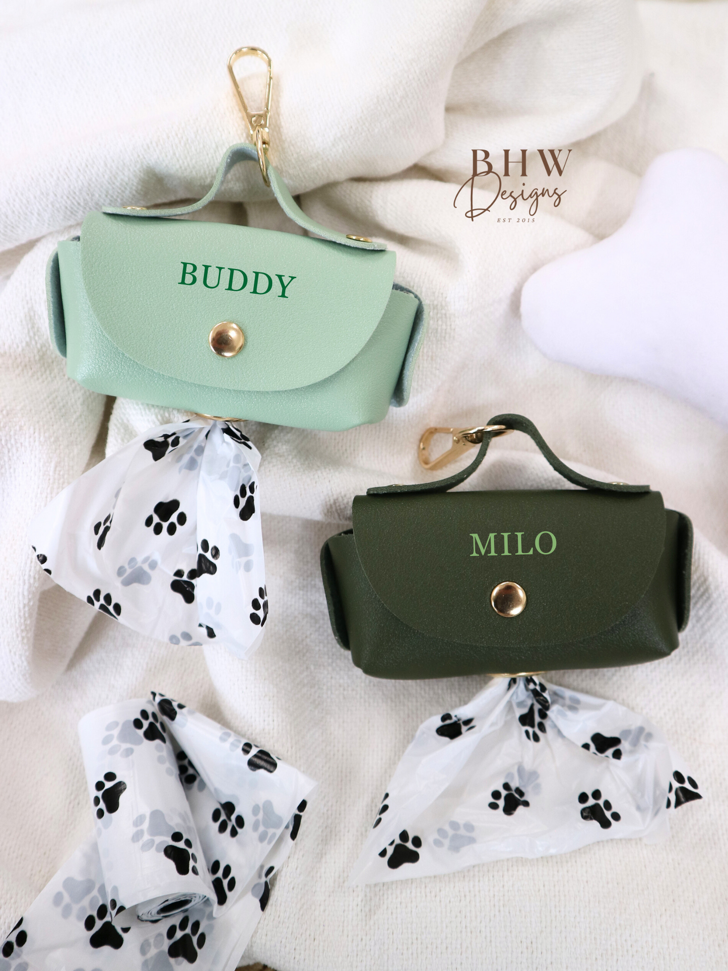 Personalised Dog Poop Bag Holder