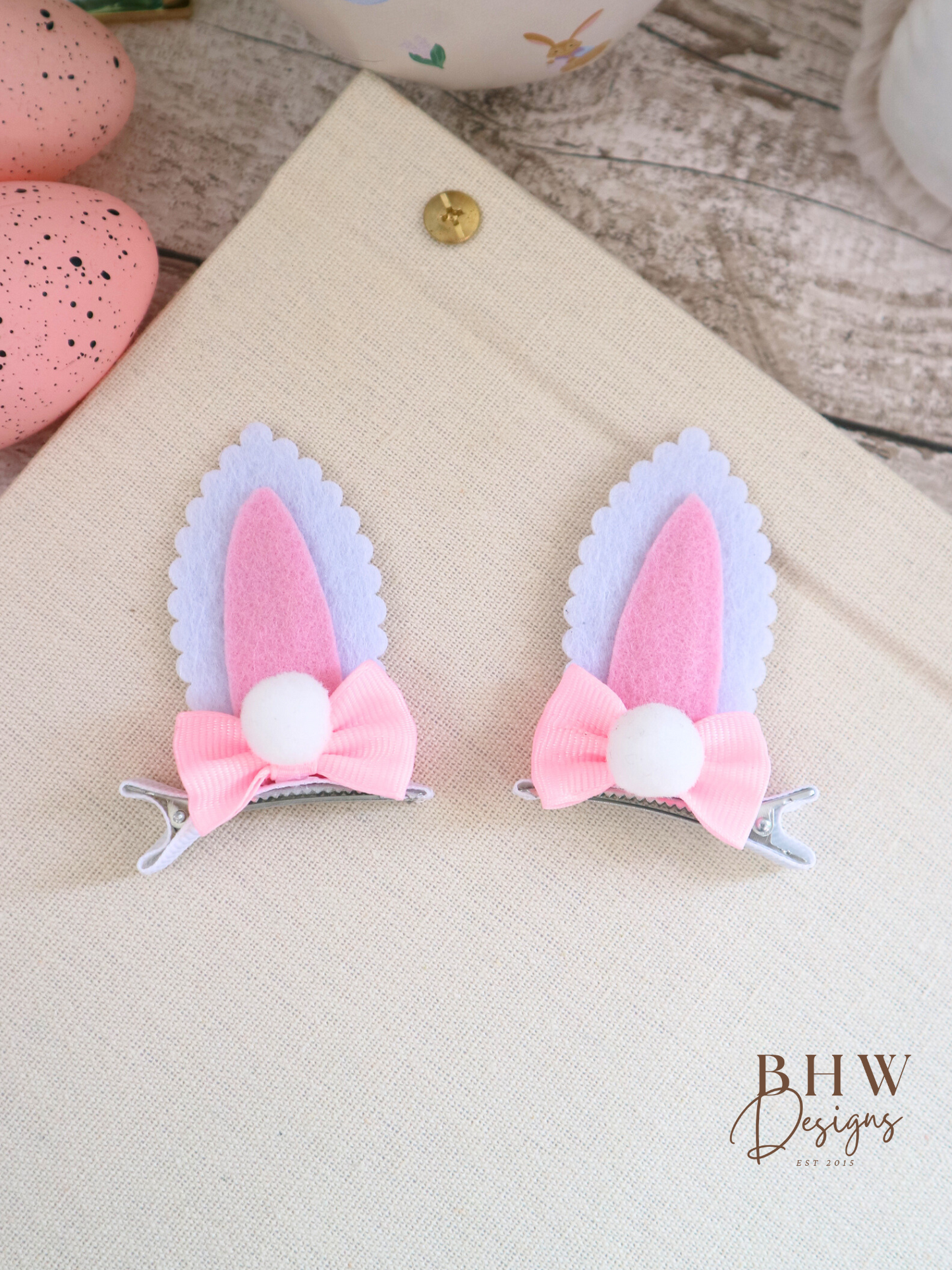 Girl's Bunny Ear Hair Bow Set