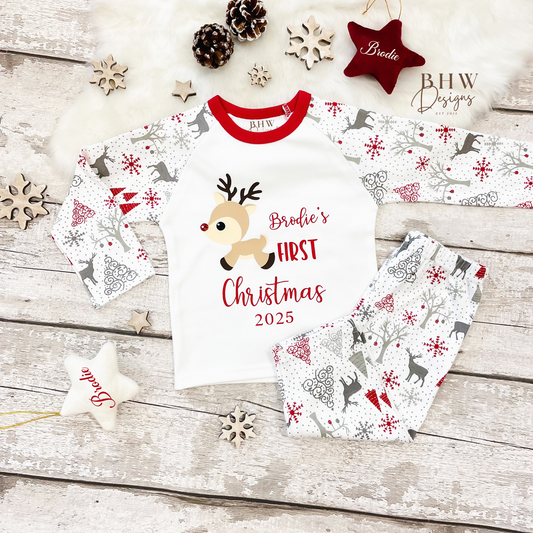Personalised First Christmas Pyjamas