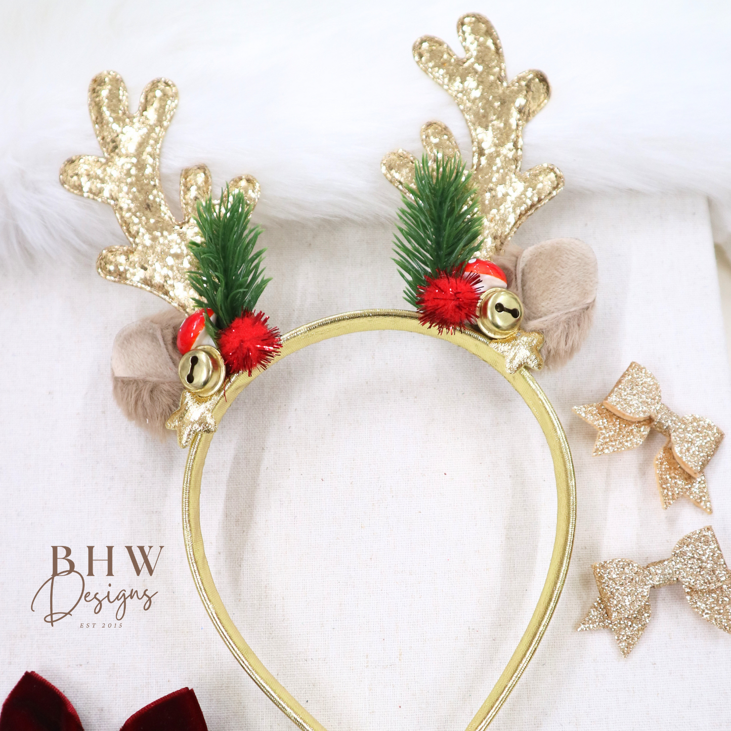 Girls Reindeer Headband