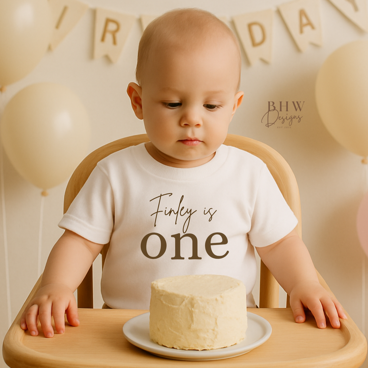 Personalised One Birthday Children's T-shirt