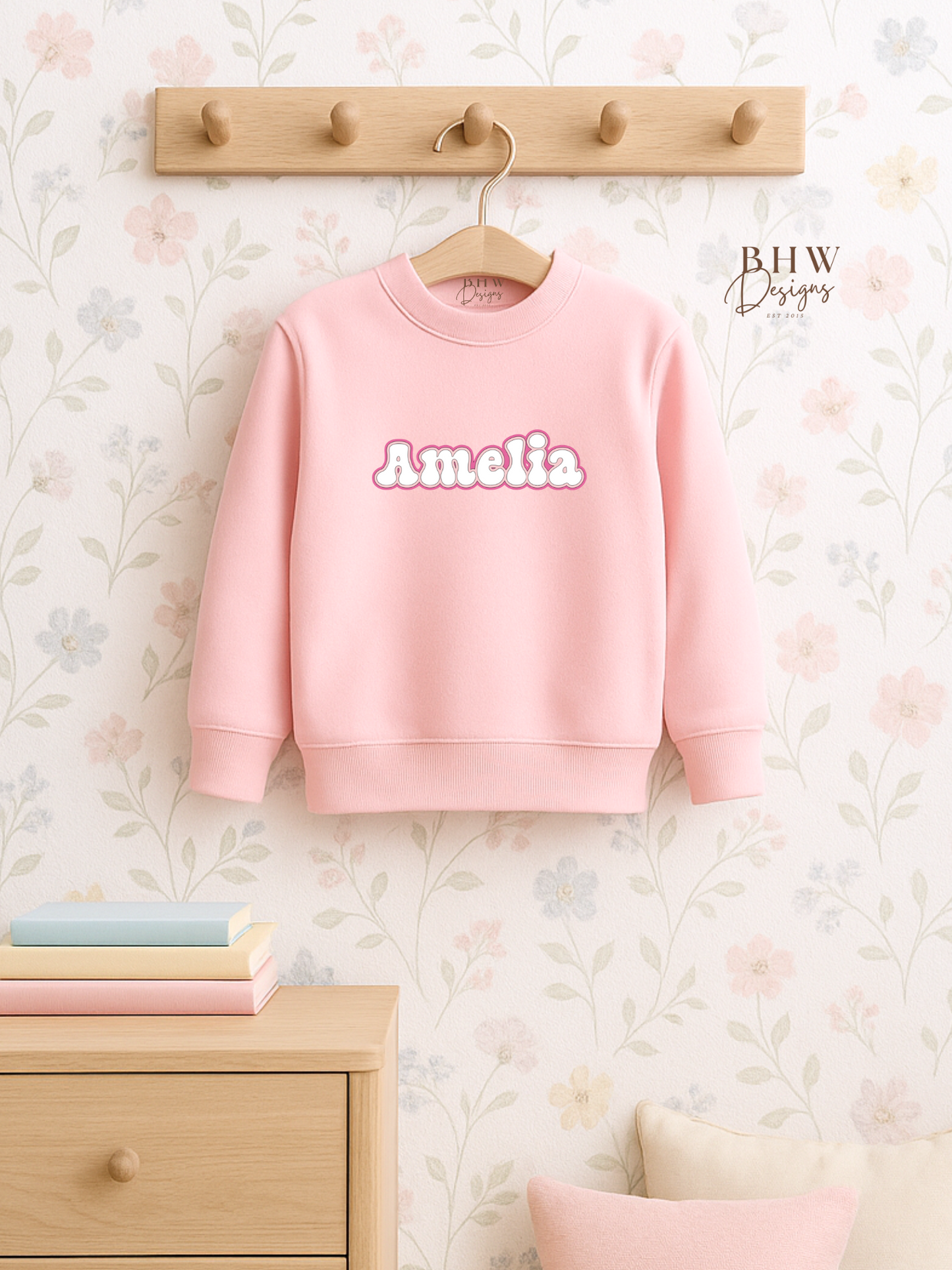 Personalised Sweatshirt- Pink