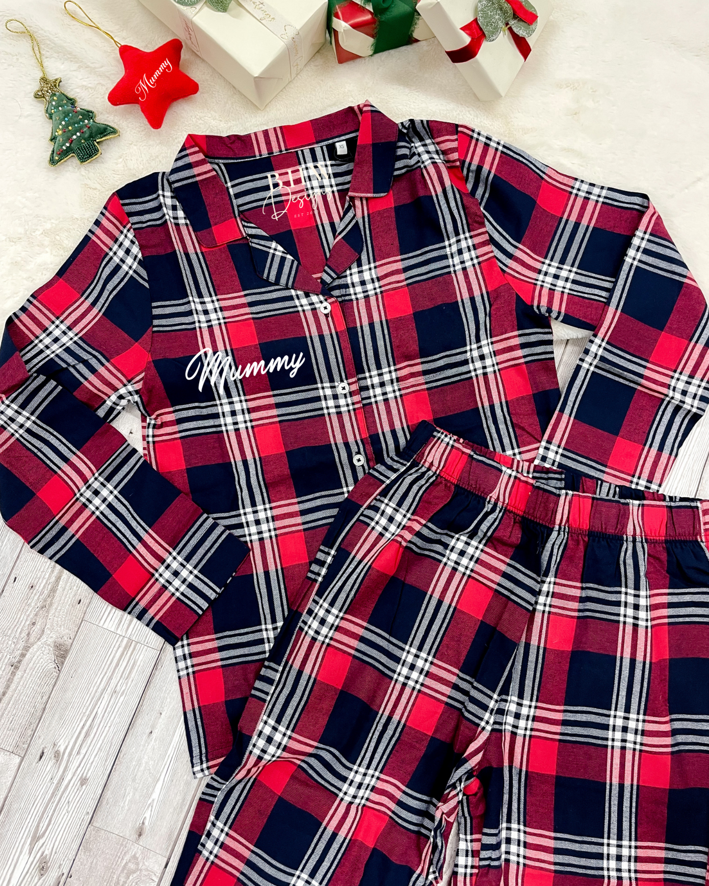 Women's Personalised Tartan Pyjamas