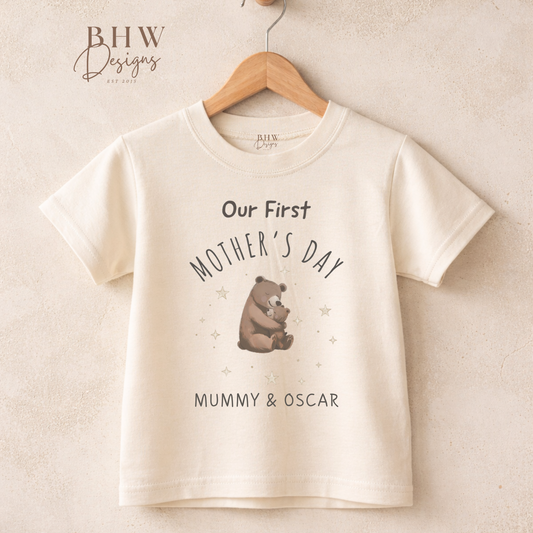 Personalised Our First Mothers day T-shirt
