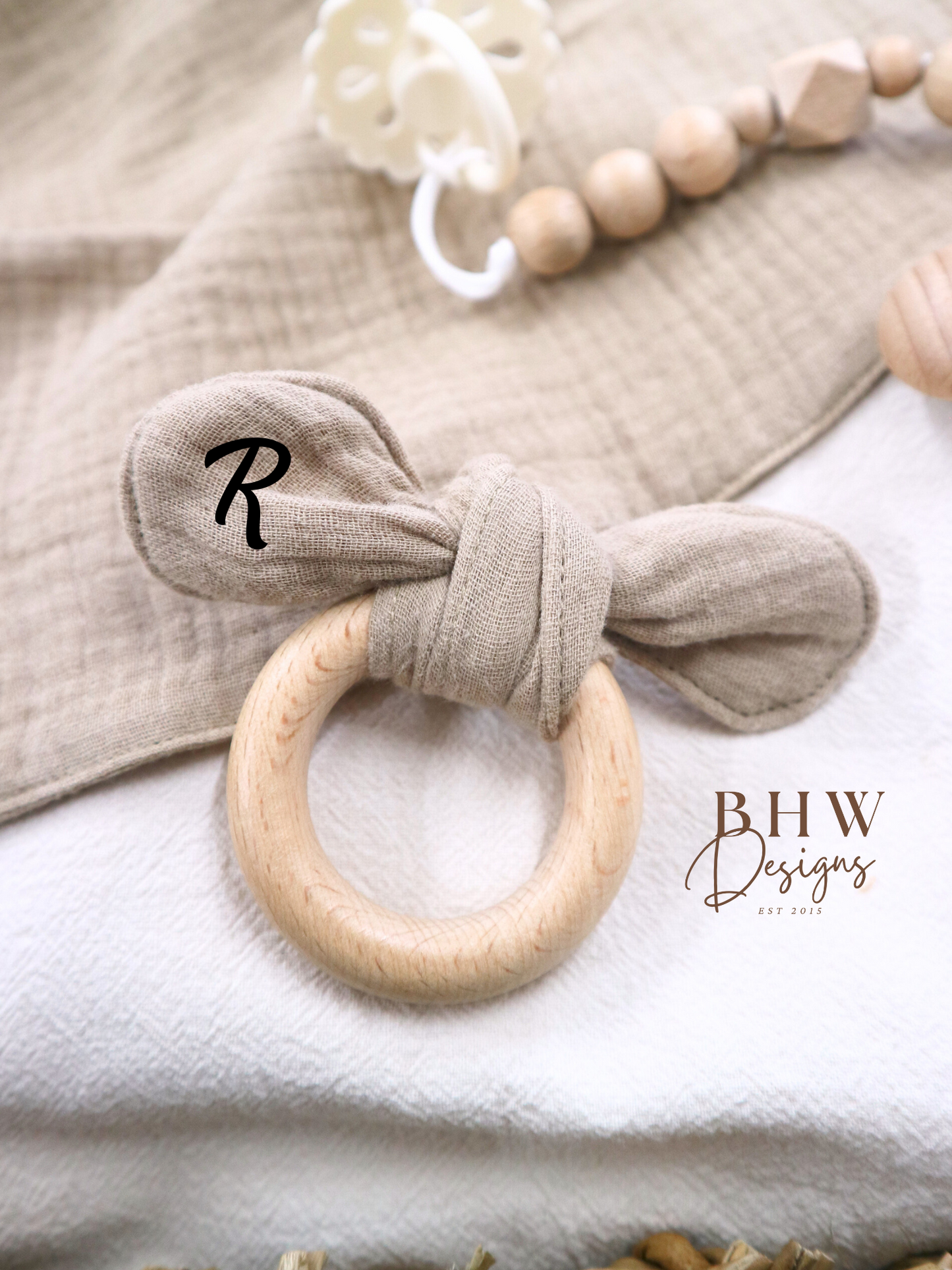 3 Piece Personalised Baby Set - Stone
