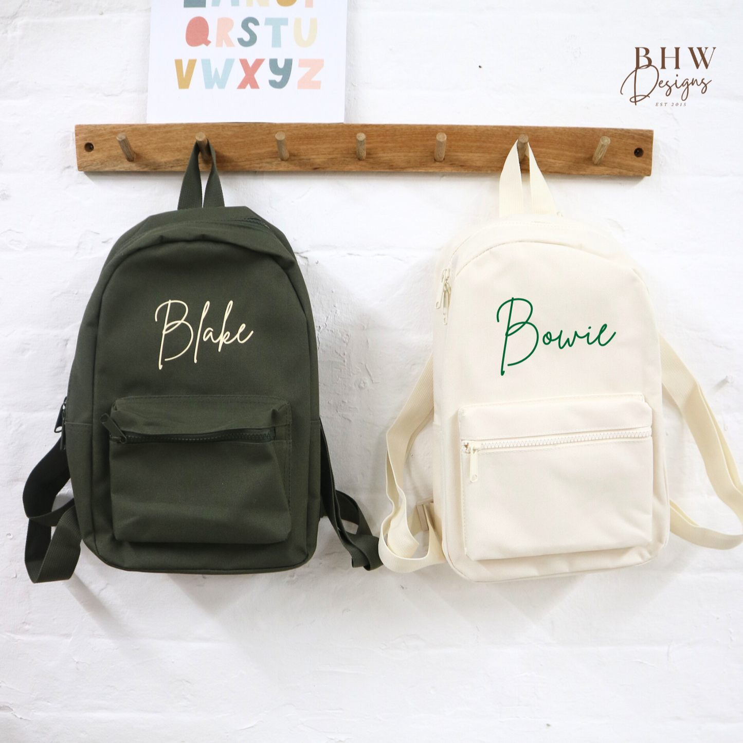 Personalised Kid's Mini Backpack - Cream