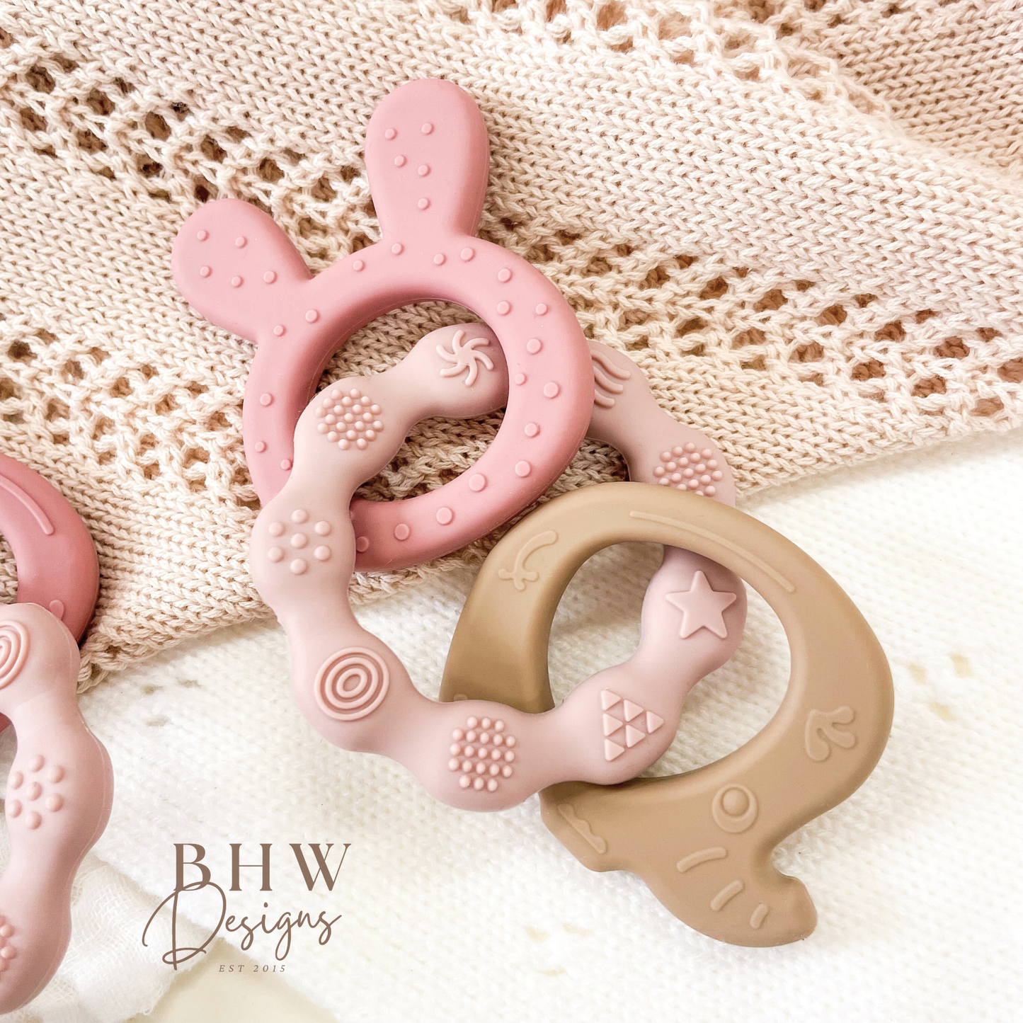 3 Piece Silicine Teether