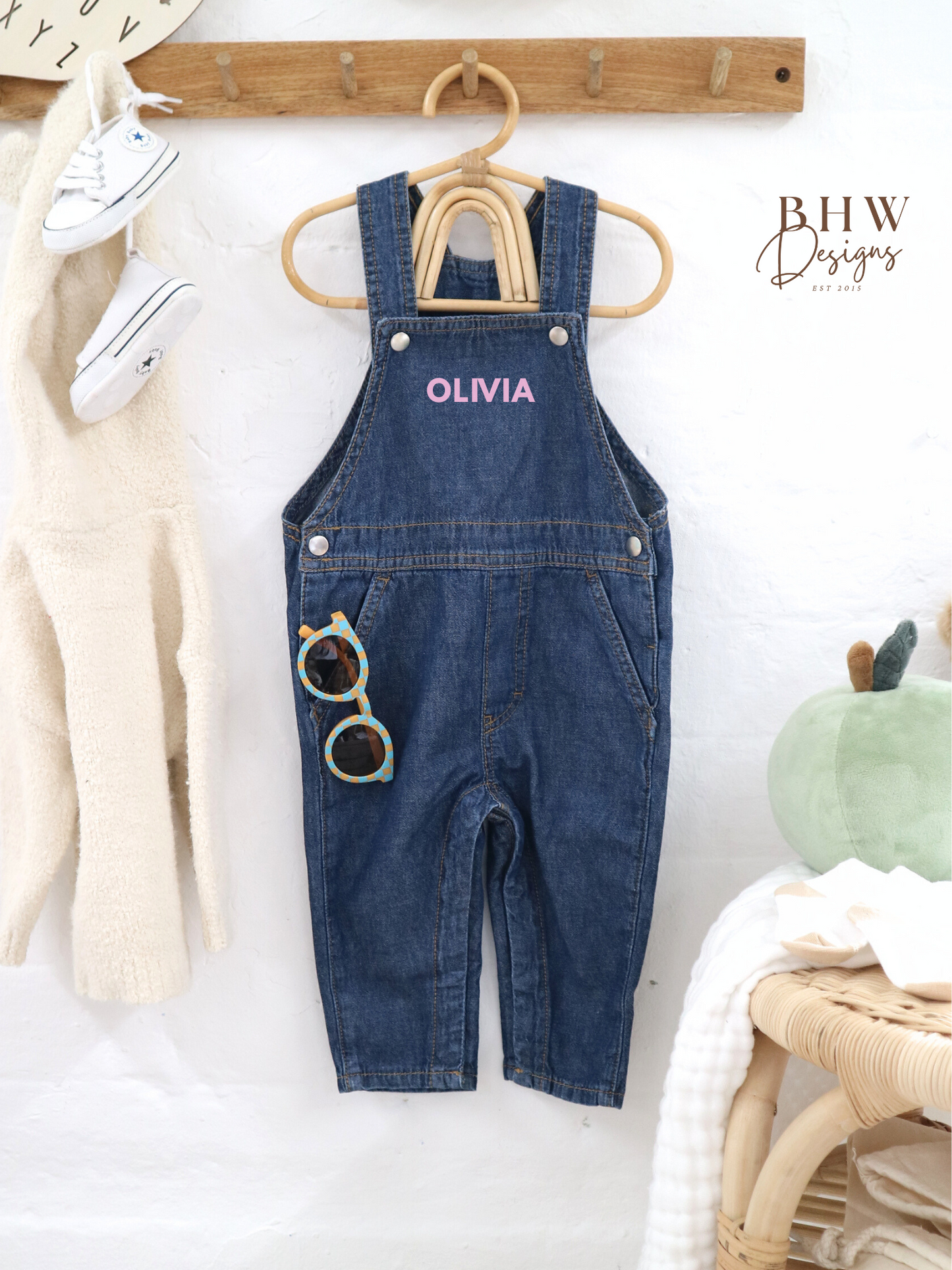 Personalised Denim Dungarees