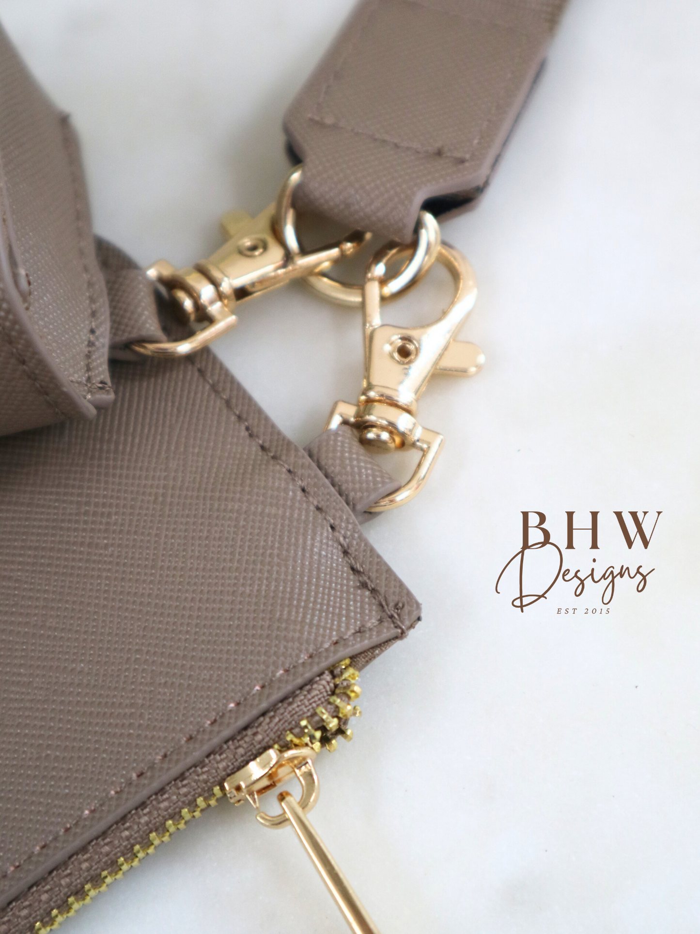 Personalised Key Ring - AirPod case - Wallet - Taupe