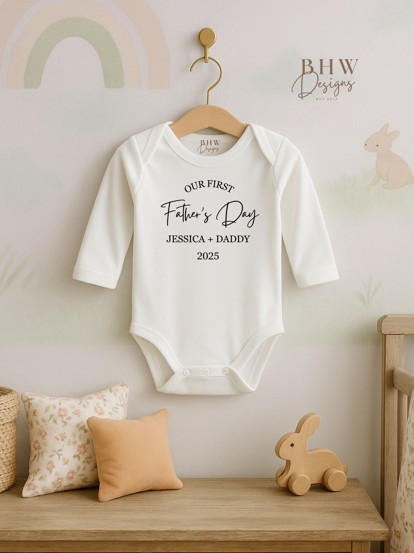 Our First Father's Day Baby Vest