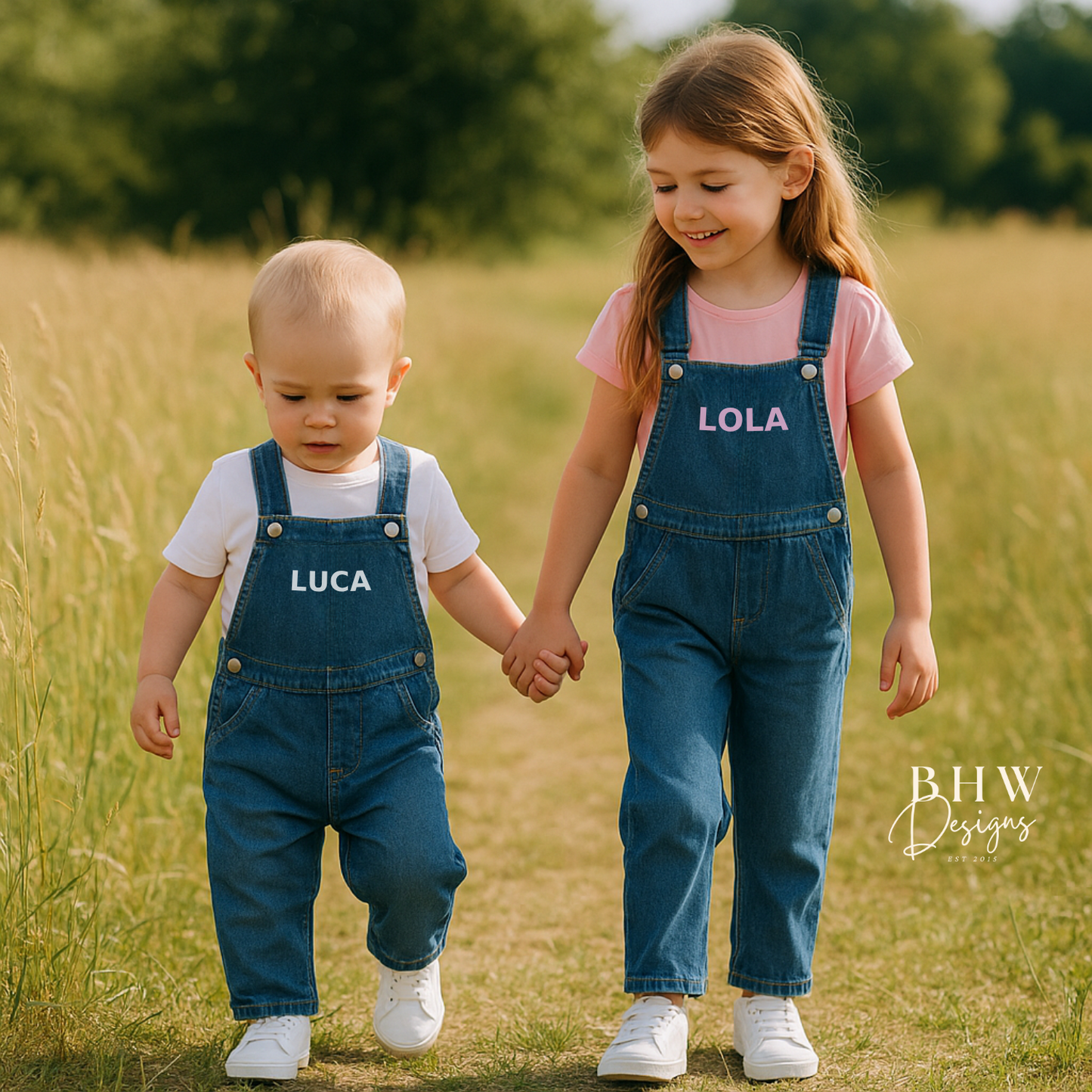 Personalised Denim Dungarees
