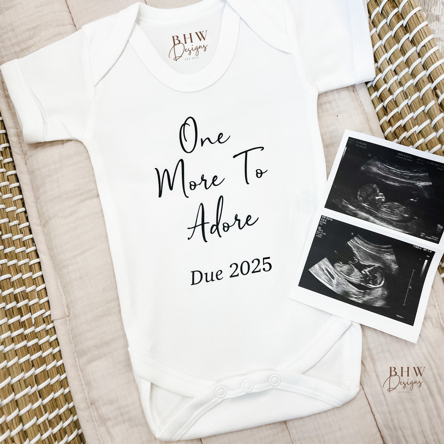 One More to Adore Baby Vest