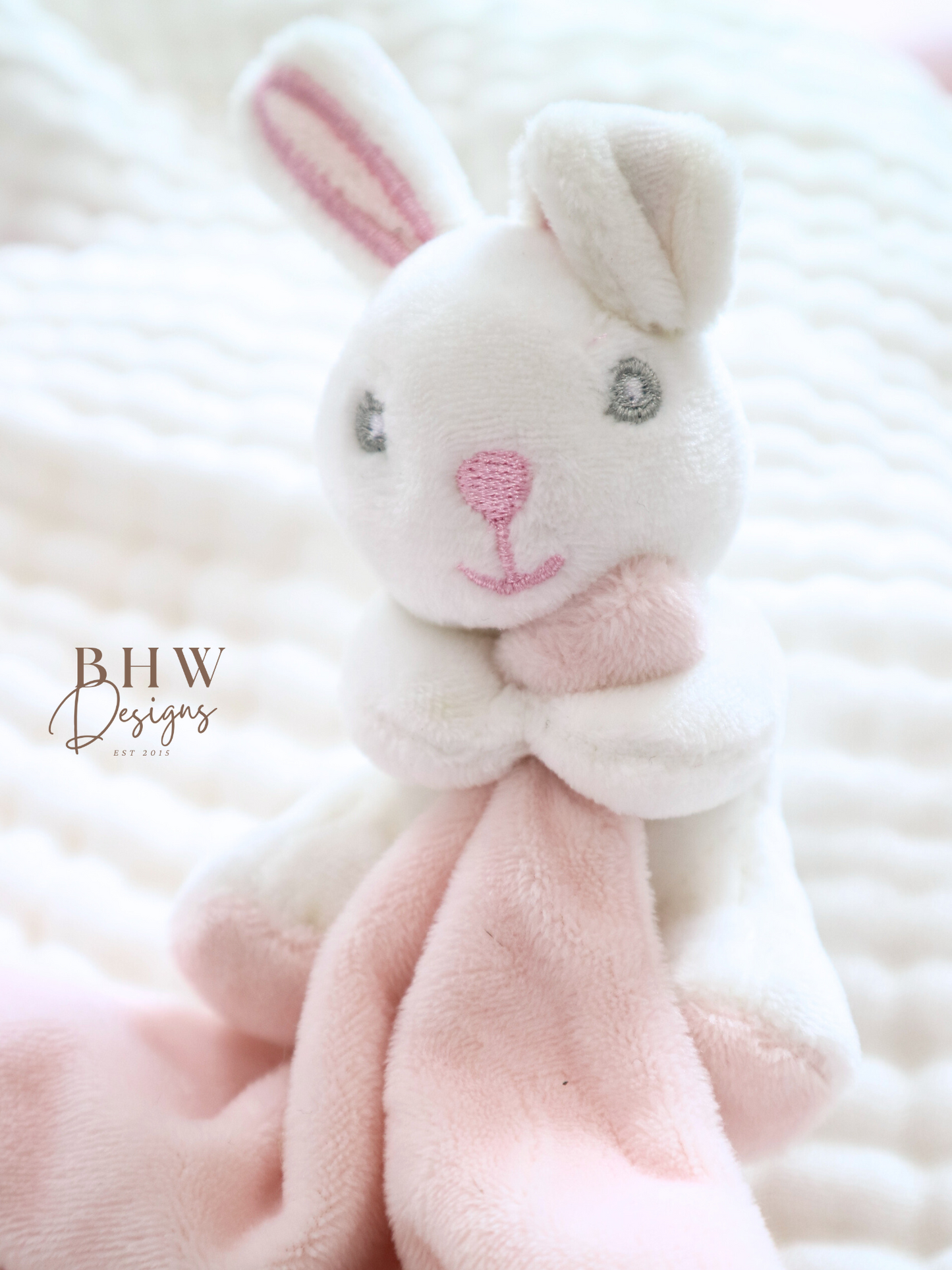 Personalised Bunny Rattle Comforter