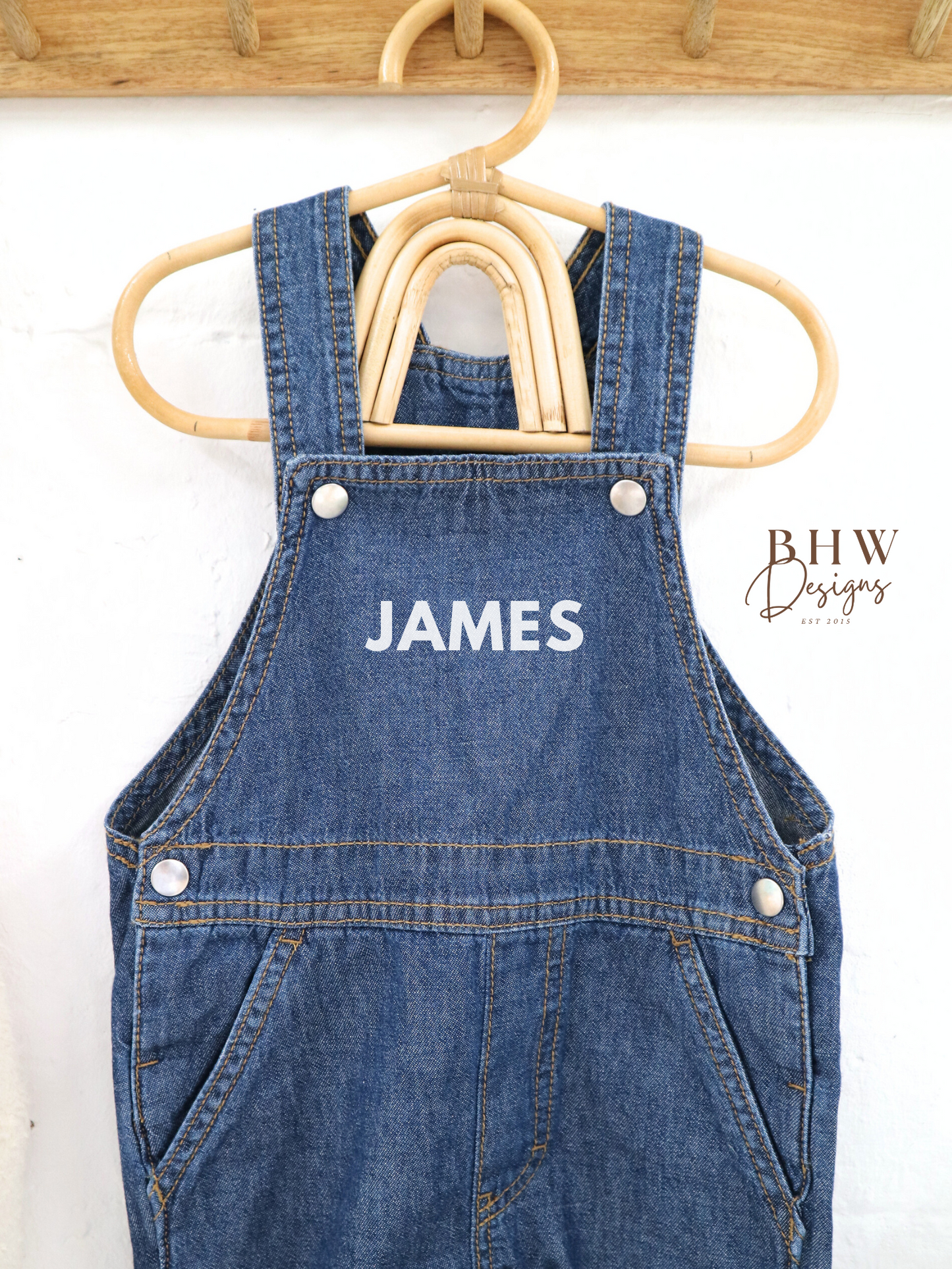 Personalised Denim Dungarees
