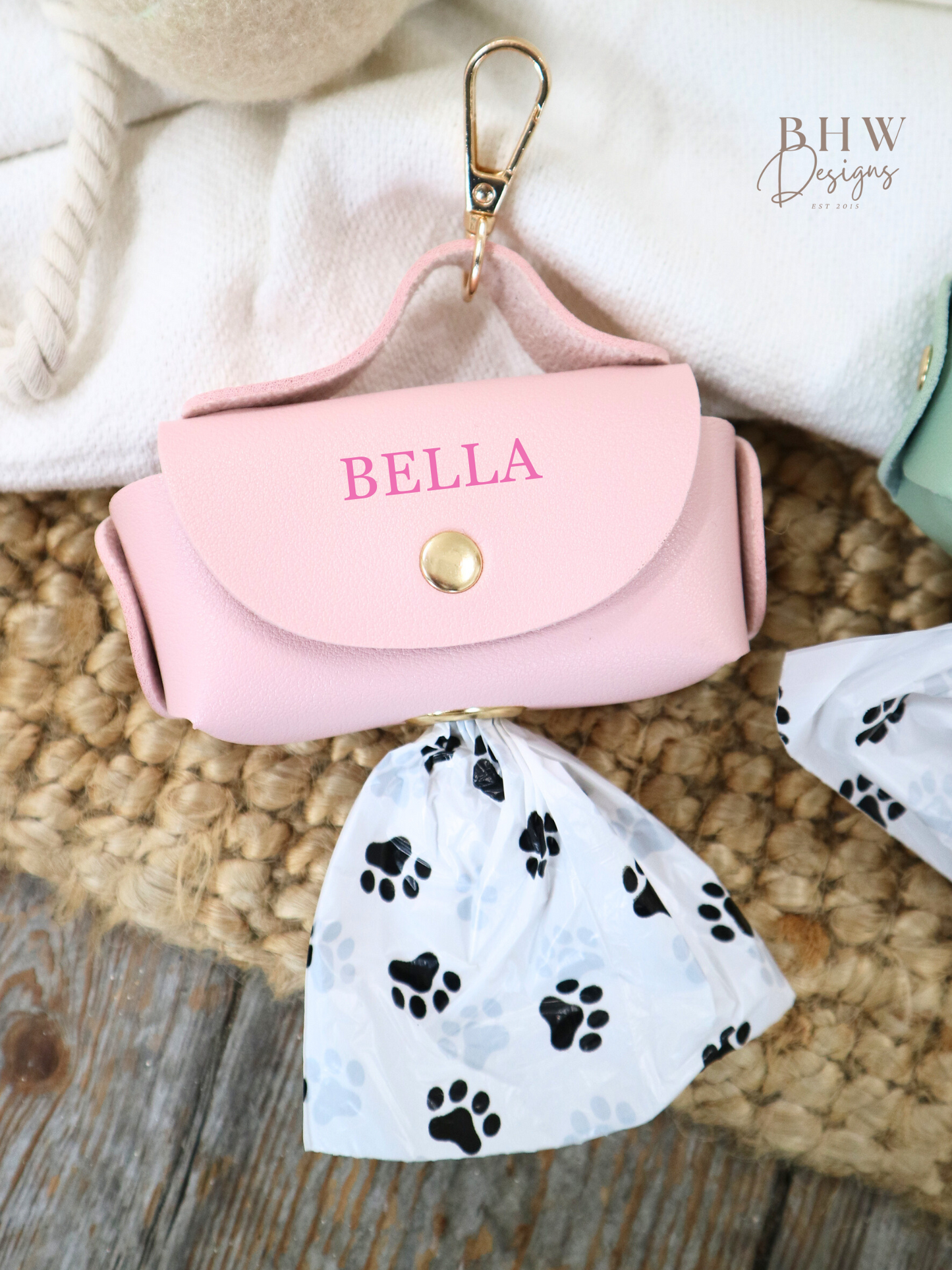 Personalised Dog Poop Bag Holder