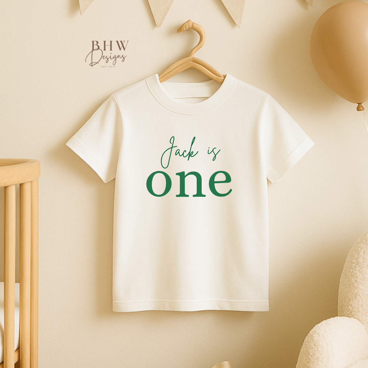 Personalised One Birthday Children's T-shirt