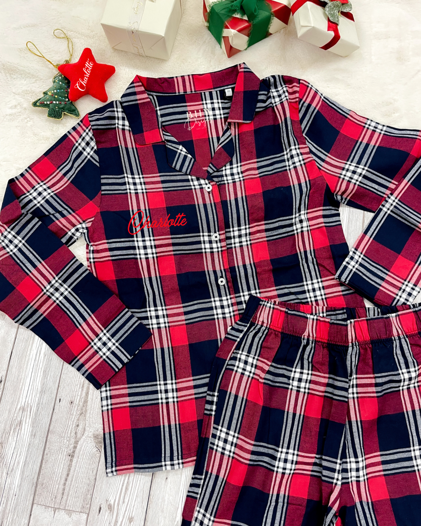 Women's Personalised Tartan Pyjamas