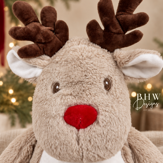 Personalised Reindeer Soft Toy