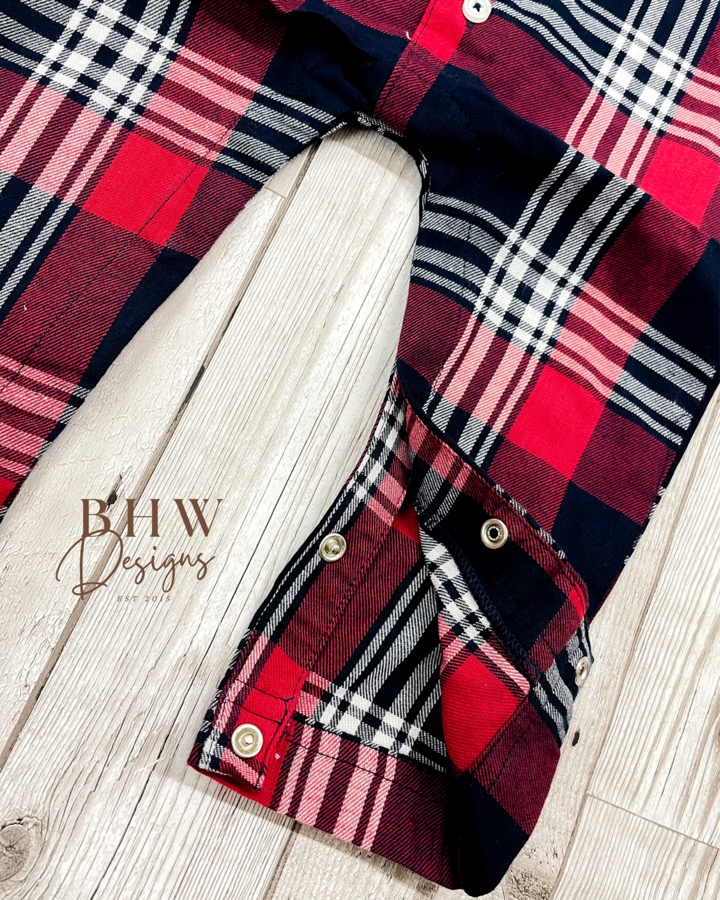 Personalised initial Tartan Romper Onesie