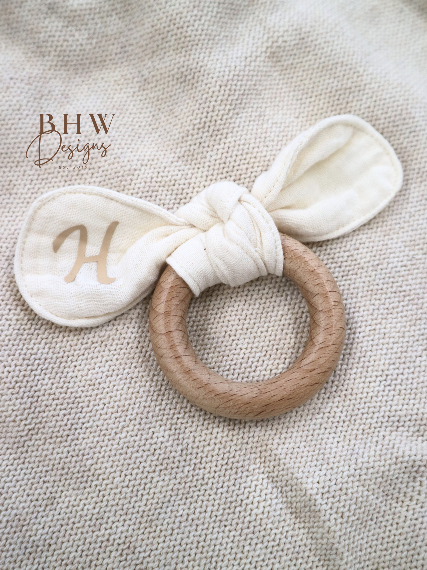 3 Piece Personalised Baby Set - Cream
