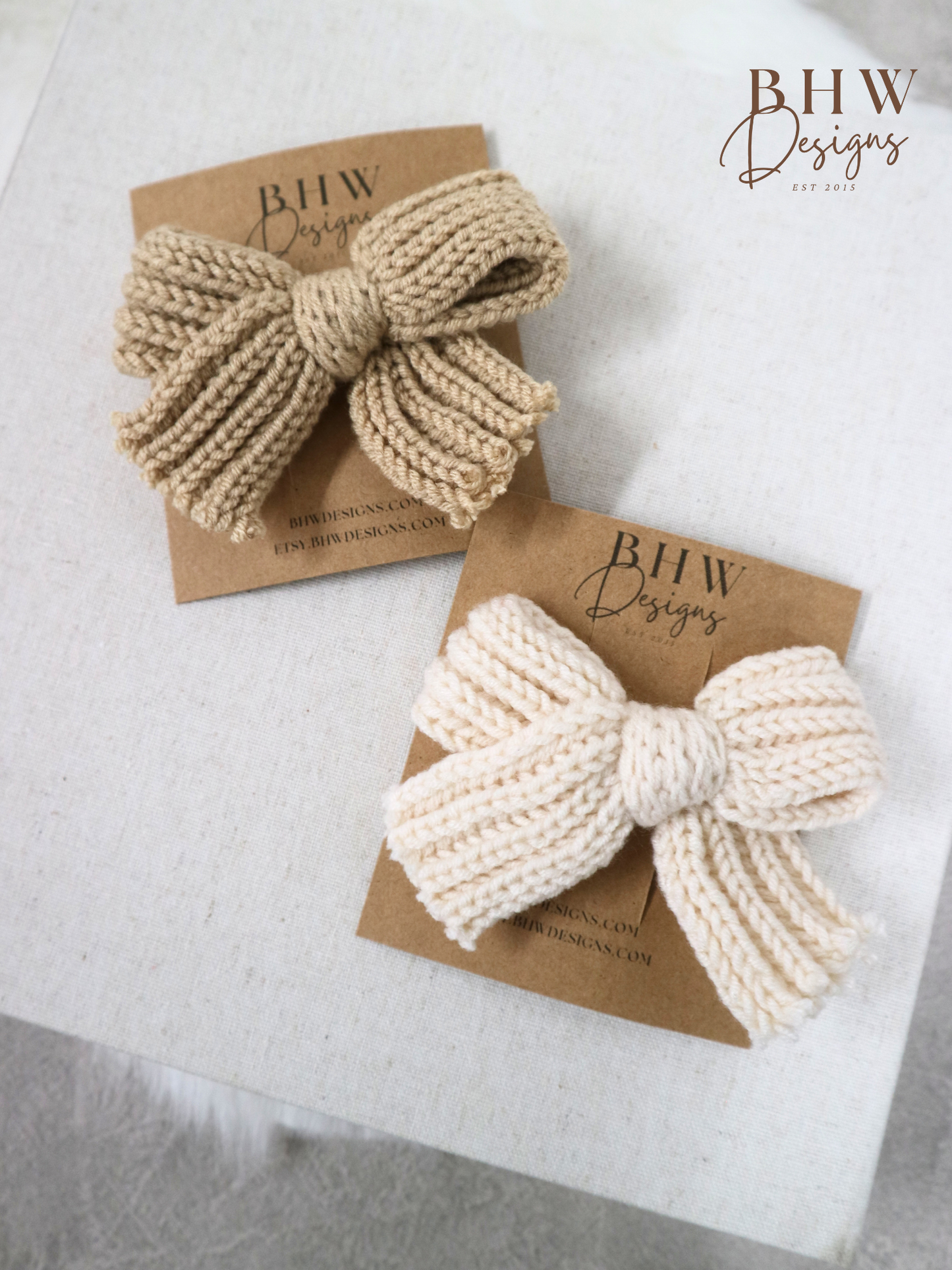 Knitted Hair Bow