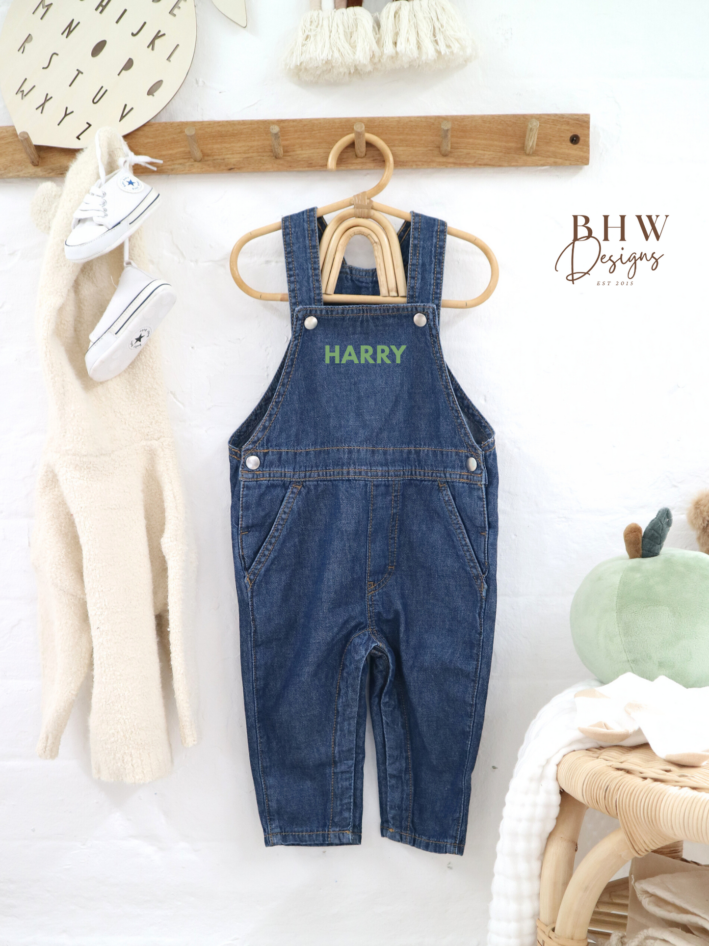 Personalised Denim Dungarees