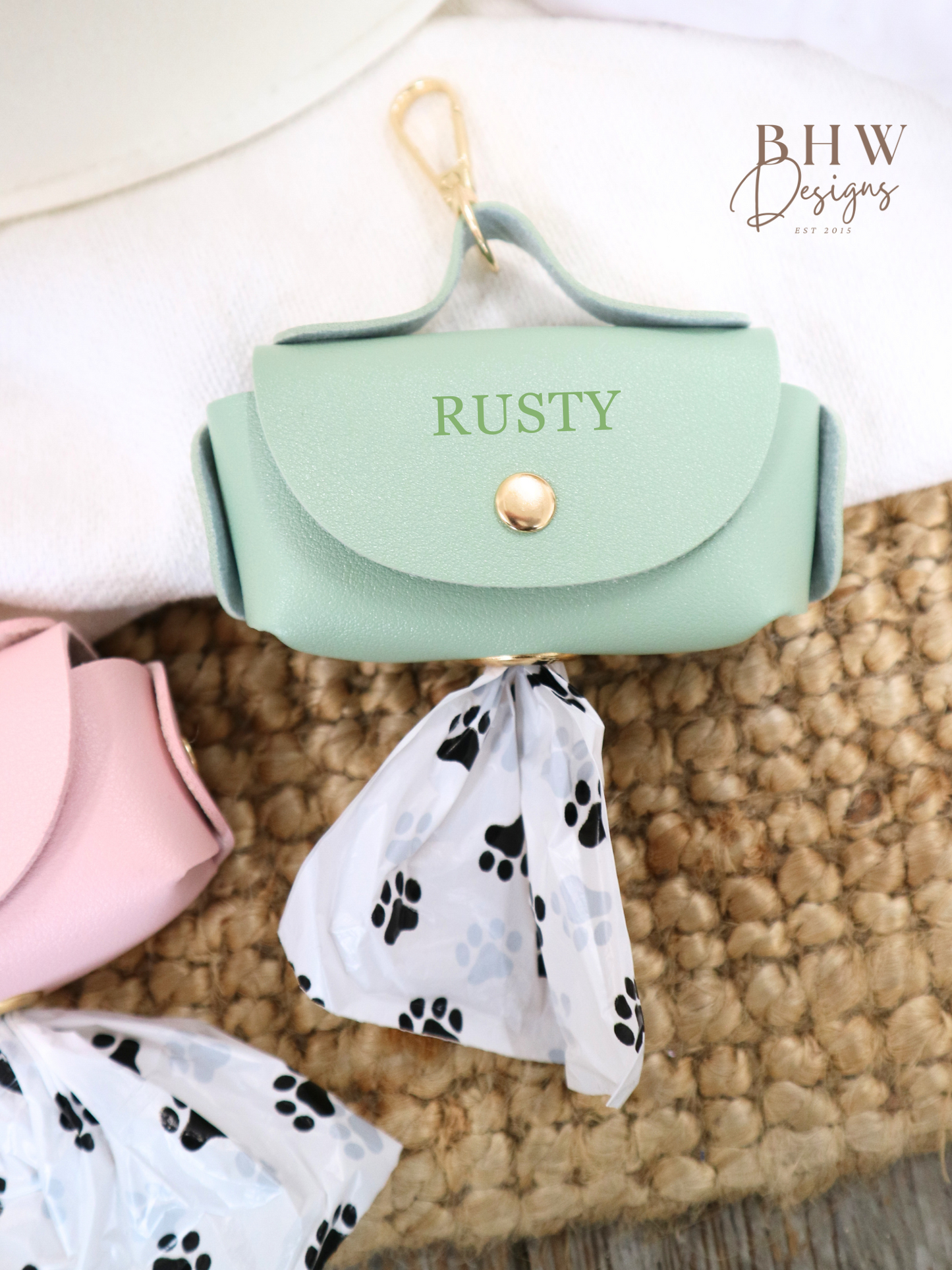 Personalised Dog Poop Bag Holder