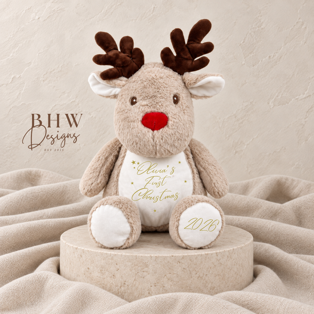 Personalised First Christmas Reindeer