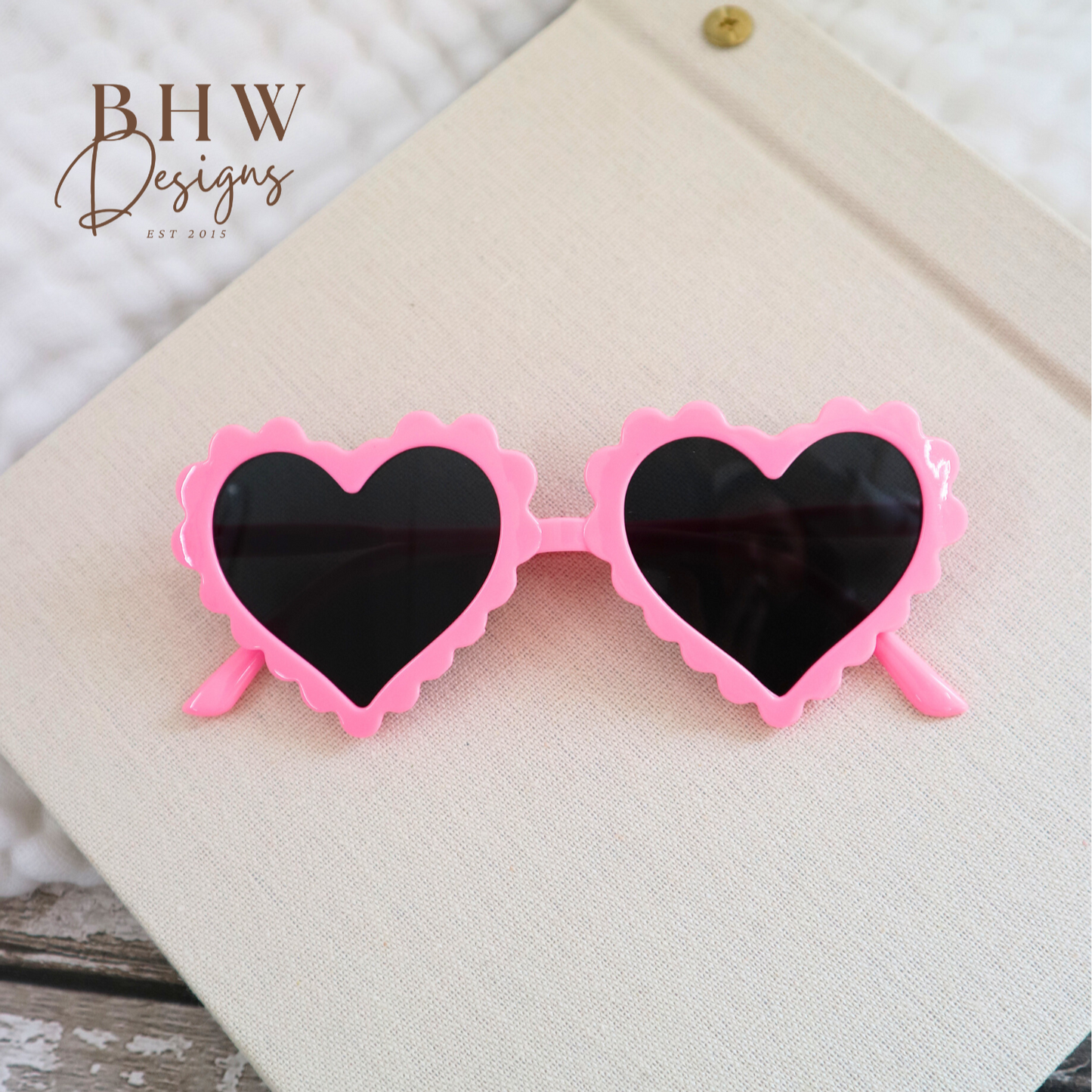 Kid's Heart Scallop Sunglasses