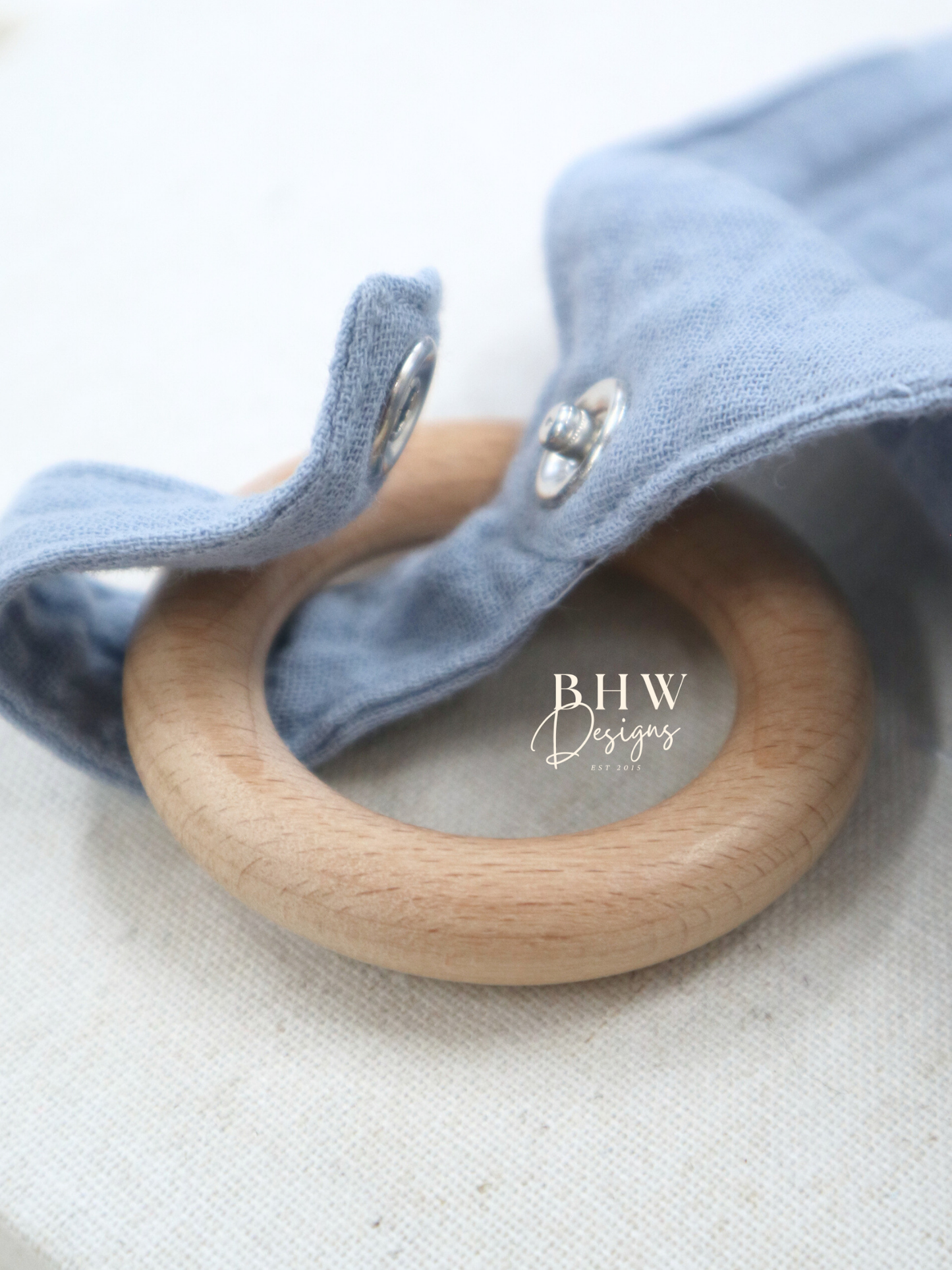 3 Piece Personalised Baby Set - Powder Blue