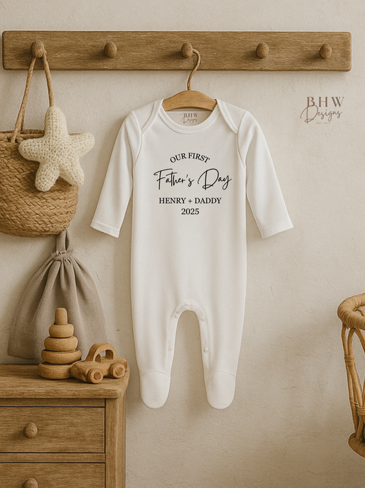 Our First Father's Day Baby Vest