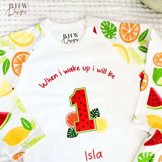 Birthday Children's Fruit Pyjamas