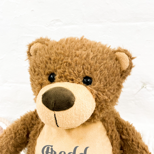 Personalised Brown Teddy Bear