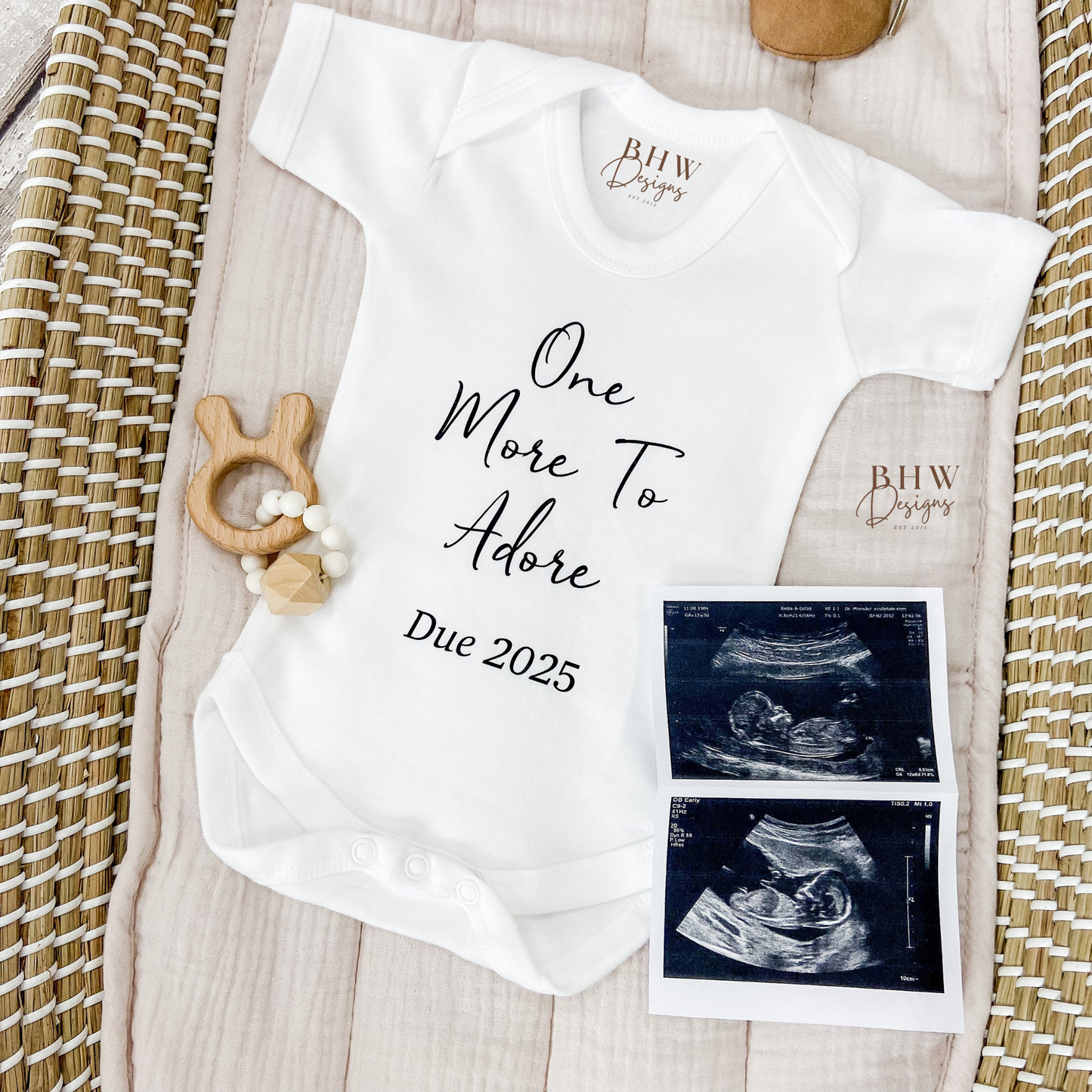 One More to Adore Baby Vest