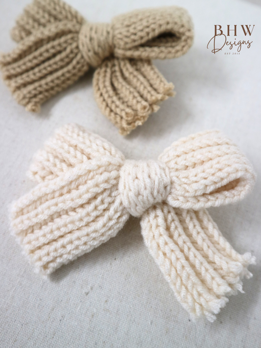 Knitted Hair Bow
